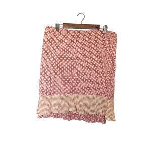 American Eagle Tiered‎ Ruffle Mid Length Cottage Core Skirt Size 14